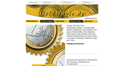 Desktop Screenshot of geldmagie.de